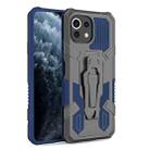 For Xiaomi Mi 11 Lite Armor Warrior Shockproof PC + TPU Protective Case(Blue) - 1