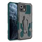 For Xiaomi Mi 11 Lite Armor Warrior Shockproof PC + TPU Protective Case(Green) - 1