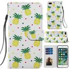 Painted Pattern Horizontal Flip Leather Case with Holder & Card Slots & Photo Frame For iPhone 8 Plus & 7 Plus(Pineapple) - 1