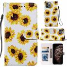 Painted Pattern Horizontal Flip Leather Case with Holder & Card Slots & Photo Frame For iPhone 11 Pro Max(Sunflower) - 1