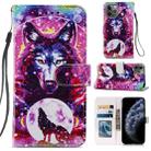 Painted Pattern Horizontal Flip Leather Case with Holder & Card Slots & Photo Frame For iPhone 11 Pro(Wolf Totem) - 1
