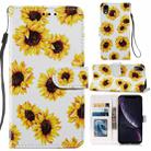 For iPhone XR Painted Pattern Horizontal Flip Leather Case with Holder & Card Slots & Photo Frame(Sunflower) - 1