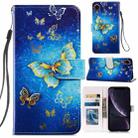 For iPhone XR Painted Pattern Horizontal Flip Leather Case with Holder & Card Slots & Photo Frame(Phnom Penh Butterfly) - 1