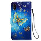 For iPhone XS Max Painted Pattern Horizontal Flip Leather Case with Holder & Card Slots & Photo Frame(Phnom Penh Butterfly) - 3