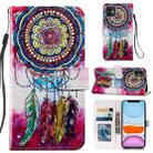 Painted Pattern Horizontal Flip Leather Case with Holder & Card Slots & Photo Frame For iPhone 11(Dreamcatcher) - 1