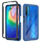 For TCL 20s Starry Sky Solid Color Series Shockproof PC + TPU Case (Blue) - 1