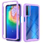 For TCL 20s Starry Sky Solid Color Series Shockproof PC + TPU Case (Purple) - 1