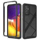 For Samsung Galaxy A82 5G Starry Sky Solid Color Series Shockproof PC + TPU Case(Black) - 1