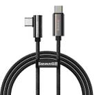 Baseus CATCS-01 Legend Series 100W USB-C / Type-C to USB-C / Type-C Elbow Fast Charging Data Cable, Cable Length: 1m(Black) - 1