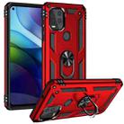 For Motorola Moto G Stylus 5G / 2021 Shockproof TPU + PC Protective Case with 360 Degree Rotating Holder(Red) - 1