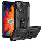 For Motorola Moto G50 Shockproof TPU + PC Protective Case with 360 Degree Rotating Holder(Black) - 1