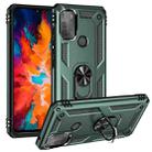 For Motorola Moto G50 Shockproof TPU + PC Protective Case with 360 Degree Rotating Holder(Dark Green) - 1