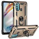 For Motorola Moto G60 / G40 Fusion Shockproof TPU + PC Protective Case with 360 Degree Rotating Holder(Gold) - 1