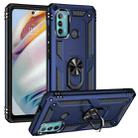 For Motorola Moto G60 / G40 Fusion Shockproof TPU + PC Protective Case with 360 Degree Rotating Holder(Blue) - 1