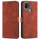 For OPPO A15 / A35 4G AZNS Skin Feel Calf Texture Horizontal Flip Leather Case with Card Slots & Holder & Wallet(Brown) - 1