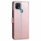 For OPPO A15 / A35 4G AZNS Skin Feel Calf Texture Horizontal Flip Leather Case with Card Slots & Holder & Wallet(Rose Gold) - 3