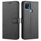 For OPPO A15 / A35 4G AZNS Skin Feel Calf Texture Horizontal Flip Leather Case with Card Slots & Holder & Wallet(Black) - 1