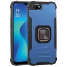 For OPPO A1k Fierce Warrior Series Armor All-inclusive Shockproof Aluminum Alloy + TPU Protective Case with Ring Holder(Blue) - 1