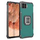 For OPPO A73 Fierce Warrior Series Armor All-inclusive Shockproof Aluminum Alloy + TPU Protective Case with Ring Holder(Green) - 1