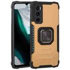 For vivo V20 SE Fierce Warrior Series Armor All-inclusive Shockproof Aluminum Alloy + TPU Protective Case with Ring Holder(Gold) - 1