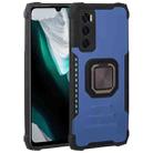 For vivo V20 SE Fierce Warrior Series Armor All-inclusive Shockproof Aluminum Alloy + TPU Protective Case with Ring Holder(Blue) - 1