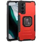 For vivo V20 SE Fierce Warrior Series Armor All-inclusive Shockproof Aluminum Alloy + TPU Protective Case with Ring Holder(Red) - 1