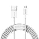 Baseus CAMYS-A02 2A USB to Micro USB Superior Series Fast Charging Data Cable, Cable Length:2m(White) - 1