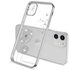 For iPhone 11 Pro Max Ultra-thin Electroplating Dandelion Pattern Protective Case (Silver) - 1