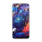 Oil Painting Pattern TPU Shockproof Case For iPhone SE 2022 / SE 2020 / 8 / 7(Starry Sky) - 1