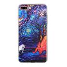 Oil Painting Pattern TPU Shockproof Case For iPhone 8 Plus / 7 Plus(Starry Sky) - 1