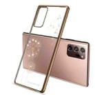 For Samsung Galaxy Note20 Ultra-thin Electroplating Dandelion Pattern Protective Case(Gold) - 1