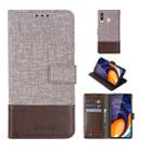 For Galaxy A60 MUXMA MX102 Horizontal Flip Canvas Leather Case with Stand & Card Slot & Wallet Function(Brown) - 1