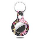 Leather Material Protective Cover For AirTag, Style:Standard(Pink) - 1