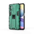 For Xiaomi Redmi Note 10 5G Supersonic PC + TPU Shock-proof Protective Case with Holder(Green) - 1