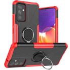 For Samsung Galaxy A82 5G Machine Armor Bear Shockproof PC + TPU Protective Case with Ring Holder(Red) - 1