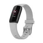 For Fitbit Luxe Silicone Watch Band, Size: L (Rock Grey) - 1