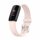 For Fitbit Luxe Silicone Watch Band, Size: L (Sand Pink) - 1