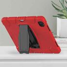 For iPad Pro 12.9 2022 / 2021 3-Layer Protection  Screen Frame + PC + Silicone Shockproof Combination Tablet Case with Holder(Red+Black) - 7
