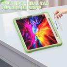 For iPad Pro 12.9 2020 3-Layer Protection  Screen Frame + PC + Silicone Shockproof Combination Tablet Case with Holder(Matcha Green) - 5