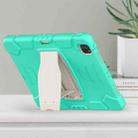 For iPad Pro 12.9 2020 3-Layer Protection  Screen Frame + PC + Silicone Shockproof Combination Tablet Case with Holder(Mint Green) - 7