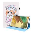 For Samsung Galaxy Tab A7 Lite 8.7 SM-T220 / SM-T225 Animal Pattern Horizontal Flip Leather Case with Holder & Card Slots & Photo Frame(Cat Brothers) - 1