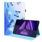 For Lenovo Tab M10 HD Gen 2 TB-X306F Animal Pattern Horizontal Flip Leather Case with Holder & Card Slots & Photo Frame(Blue Butterfly) - 1