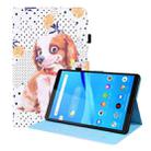 For Lenovo Tab M8 FHD TB-8505F / TB-8705X 8.0 inch Animal Pattern Horizontal Flip Leather Case with Holder & Card Slots & Photo Frame(Little Flower Dog) - 1