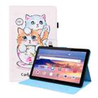 For Huawei MediaPad T5 10.1 inch Animal Pattern Horizontal Flip Leather Case with Holder & Card Slots & Photo Frame(Cat Brothers) - 1