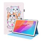 For Huawei MatePad T 10 / T 10s / Honor Enjoy 2 10.1 Animal Pattern Horizontal Flip Leather Case with Holder & Card Slots & Photo Frame(Cat Brothers) - 1