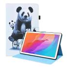 For Huawei MatePad T 10 / T 10s / Honor Enjoy 2 10.1 Animal Pattern Horizontal Flip Leather Case with Holder & Card Slots & Photo Frame(Cycling Panda) - 1