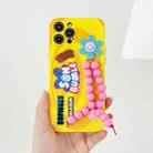 Sunflower Beads Soft TPU Protective Case For iPhone 11(Yellow) - 1