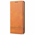 For OPPO K9 5G AZNS Magnetic Calf Texture Horizontal Flip Leather Case with Card Slots & Holder & Wallet(Light Brown) - 2