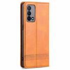 For OPPO K9 5G AZNS Magnetic Calf Texture Horizontal Flip Leather Case with Card Slots & Holder & Wallet(Light Brown) - 3