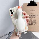 Silicone Duck Soft TPU Protective Case For iPhone 11(White) - 1